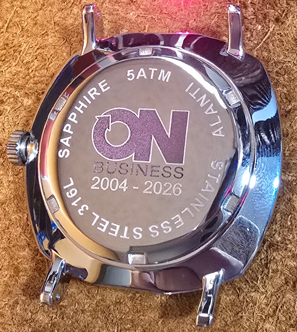 Custom caseback engraving